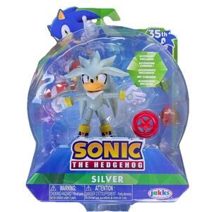 Jakks Pacific Sonic 35th Anniversary Silver SEALED Collectible Action Figure